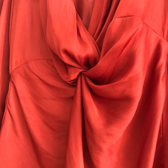 IRIS Ladies Long Sleeve Burnt Orange  SIZE SMALL DRESSSHIRT - LIKE NEW - Picture 3 of 8